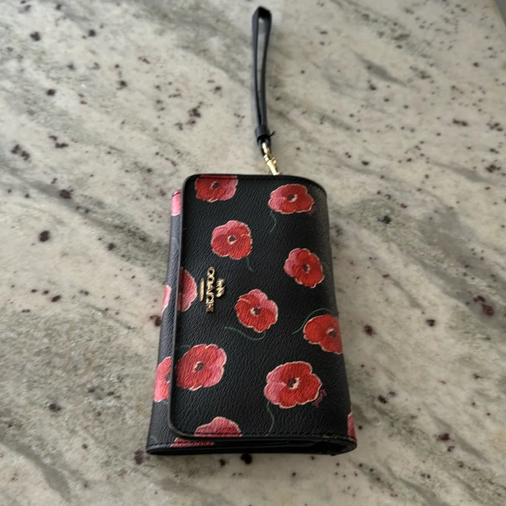 Coach red poppy purse - Picture 1 of 4